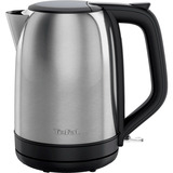Tefal Subito, Bouilloire Acier inoxydable/Noir, 1 L, 2400 W, Noir, Acier inoxydable, Acier inoxydable, Indicateur de niveau d'eau, Sans fil
