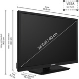 Telefunken  24" TV LED Noir