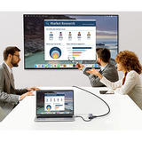 UGREEN USB-C to 2*USB3.0+HDMI+RJ 45+SD&TF+PD port Hub, Station d'accueil Argent
