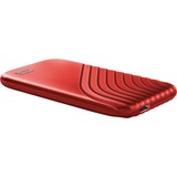 WD My Passport 2000 Go Rouge SSD externe Rouge, 2000 Go, USB Type-C, 3.2 Gen 2 (3.1 Gen 2), 1050 Mo/s, Protection par mot de passe, Rouge