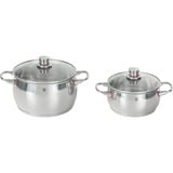 WMF Quality One 07.7455.6380 lot de casseroles 9 pièce(s), Ensemble de pot Acier inoxydable, Ensemble d’ébullition, Acier inoxydable, Acier inoxydable, Acier inoxydable, Acier inoxydable, Acier inoxydable