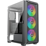 Xilence XILENT BLADE II X613 boîtier midi tower Noir | 3x USB-A | RGB | Window