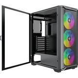 Xilence XILENT BLADE II X613 boîtier midi tower Noir | 3x USB-A | RGB | Window