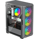 Xilence XILENT BLADE II X613 boîtier midi tower Noir | 3x USB-A | RGB | Window