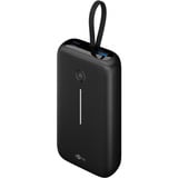 goobay Powerbank 20 000 mAh, câble USB-C intégré 13 cm, 30 watts Noir