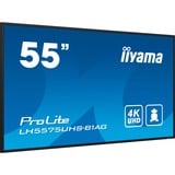 iiyama LH5575UHS-B1AG, Affichage public Noir (Mat)