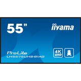 iiyama LH5575UHS-B1AG, Affichage public Noir (Mat)