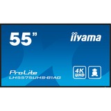 iiyama LH5575UHS-B1AG, Affichage public Noir (Mat)