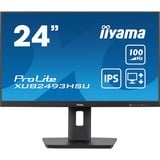 iiyama XUB2493HSU-B7 écran plat de PC 60,5 cm (23.8") 1920 x 1080 pixels Full HD LED Noir Moniteur  Noir (Mat), 60,5 cm (23.8"), 1920 x 1080 pixels, Full HD, LED, 1 ms, Noir