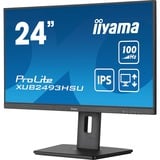 iiyama XUB2493HSU-B7 écran plat de PC 60,5 cm (23.8") 1920 x 1080 pixels Full HD LED Noir Moniteur  Noir (Mat), 60,5 cm (23.8"), 1920 x 1080 pixels, Full HD, LED, 1 ms, Noir