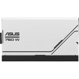 ASUS Prime Gold alimentation modulaire 750 watt Blanc, 1x 12V-2x6, 3x PCIe, 750 W, 100 - 240 V, Actif, 110 W, 744 W, 110 W