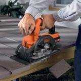 BLACK+DECKER BDCCS18N, Scie circulaire Orange/Noir, Batterie et chargeur non inclus