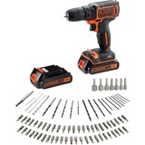 BLACK+DECKER BLACK+DECKER BDCDC18BAFC-QW Perceuse-visseuse sans fil, 18 V, Noir/orange, Perceuse/visseuse Noir/Orange, 18 V, Noir/orange