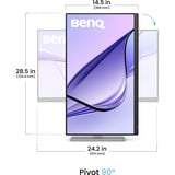 BenQ MA270S 27" 5K Ultra HD Moniteur Argent, 2x HDMI, 2x USB-C, 2x USB-A, 2x Thunderbolt, 68,6 cm (27"), 5120 x 2880 pixels, 5K Ultra HD, LED, 5 ms, Blanc