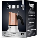 Bialetti Venus, Machine à expresso Cuivre/Argent, 2 tasses
