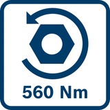 Bosch GDS 18V-330 HC PROFESSIONAL 1/2" 2800 tr/min 560 N·m Noir, Bleu, Rouge, Visseuse à choc Bleu, Douille à choc, Noir, Bleu, Rouge, 1/2", 2800 tr/min, 560 N·m, 1200 tr/min