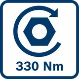 Bosch GDS 18V-330 HC PROFESSIONAL 1/2" 2800 tr/min 560 N·m Noir, Bleu, Rouge, Visseuse à choc Bleu, Douille à choc, Noir, Bleu, Rouge, 1/2", 2800 tr/min, 560 N·m, 1200 tr/min