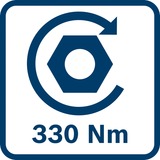 Bosch GDS 18V-330 HC PROFESSIONAL 1/2" 2800 tr/min 560 N·m Noir, Bleu, Rouge, Visseuse à choc Bleu, Douille à choc, Noir, Bleu, Rouge, 1/2", 2800 tr/min, 560 N·m, 1200 tr/min