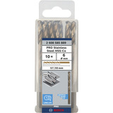 Bosch PRO Foret hélicoïdal HSS-Co pour acier inoxydable, Ø 6mm, Perceuse 