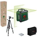 Bosch Universal Level 360 Set Niveau de ligne 24 m 500-540 nm (< 10mW), Laser Cross Ligne Vert/Noir, 24 m, 0,4 mm/m, 4°, 4 s, horizontale/verticale, Vert