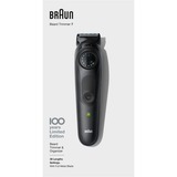 Braun Tondeuse à barbe BT7 Design Edition Noir, 100 ans de Braun