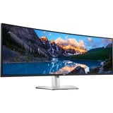 Dell UltraSharp U4924DW 49" Moniteur UltraWide incurvé Argent/noir, 1x Mini DisplayPort, 2x HDMI, 2x USB-C, 4x USB-A, 1x RJ-45