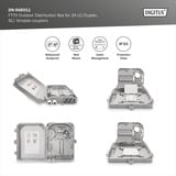 Digitus Boîte de distribution FTTH pour extérieur - 24 coupleurs LC/Duplex ou 24 SC/Simplex, Boîte de raccordement 