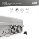 Digitus Boîte de distribution FTTH pour extérieur - 24 coupleurs LC/Duplex ou 24 SC/Simplex, Boîte de raccordement 