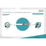 Digitus DK-1743-VH-305-MF-W, Câble Blanc