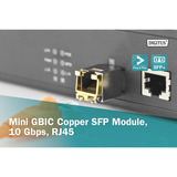 Digitus Module SFP Mini GBIC cuivre, Émetteur-récepteur 