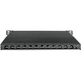 Digitus Panneau de brassage slim 10", 12 ports, Cat.6a Noir