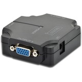 Digitus VGA Splitter 350MHz, 2-Port, Répartiteur vidéo Noir
