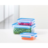 Emsa Récipient fraîcheur Clip & Close, 1,1 L, Boîte Transparent/Bleu, rectangulaire