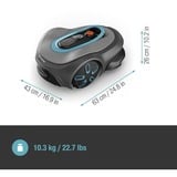 GARDENA Robot tondeuse smart SILENO max 800m² Gris/Turquoise