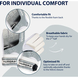 HUDORA Gants de gardien pour enfants, gris, taille M Gris/Blanc