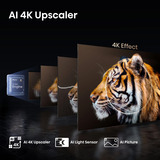 Hisense 43E77Q PRO 109,2 cm (43") 4K Ultra HD Smart TV Wifi Noir 43" Ultra HD QLED Noir, 109,2 cm (43"), 3840 x 2160 pixels, QLED, Smart TV, Wifi, Noir