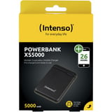 Intenso 7313520 banque d'alimentation électrique Lithium Polymère (LiPo) 5000 mAh Noir, Powerbank Noir, 5000 mAh, Lithium Polymère (LiPo), Noir