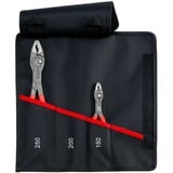 KNIPEX Rolltasche TwinGrip, ensemble de pinces frontales 2 pièces, Set de pinces Rouge