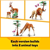 LEGO Creator 3-en-1 - Les animaux sauvages du safari, Jouets de construction 31150