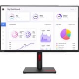 Lenovo ThinkVision T32p-30 écran plat de PC 80 cm (31.5") 3840 x 2160 pixels 4K Ultra HD LED Noir 32" Moniteur  Noir, 80 cm (31.5"), 3840 x 2160 pixels, 4K Ultra HD, LED, 6 ms, Noir