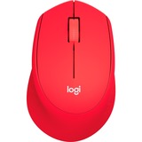 Logitech M330 SILENT PLUS, Souris Rouge, 1000 Dpi