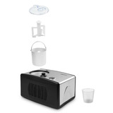 Medion LIFE Machine à glace MD 18387, Sorbetière Noir/en acier inoxydable