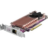 QNAP QM2 CARD carte et adaptateur d'interfaces Interne PCIe, Contrôleur M.2, PCIe, Profil bas, PCI 3.0, RJ-45, Argent