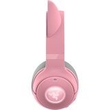 Razer Kraken Kitty V2 BT, Casque gaming rose fuchsia, Bluetooth, PC