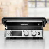 Rommelsbacher Gril de contact KG 2025 grill à contact électrique Acier inoxydable/Noir
