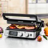Rommelsbacher Gril de contact KG 2025 grill à contact électrique Acier inoxydable/Noir