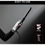 Rowenta X KARL LAGERFELD CF321L Fer à friser À chaleur Noir, Rouge 47 W 1,8 m Noir, Fer à friser, À chaleur, 200 °C, 60 s, Aluminium, Noir, Rouge