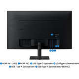 Samsung M7 M70F écran plat de PC 81,3 cm (32") 3840 x 2160 pixels 4K Ultra HD LCD Noir Moniteur Noir, 2x HDMI, 1x USB-C, 3x USB-A, 81,3 cm (32"), 3840 x 2160 pixels, 4K Ultra HD, LCD, 4 ms, Noir