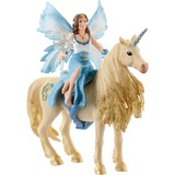 Schleich Bayala - Eyelas en plein air sur une licorne dorée, Figurine 