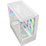 Sharkoon MK7 ARGB Reconditionné boîtier mini tower Blanc | 2x USB-A | 1x USB-C | RGB | Verre Trempé